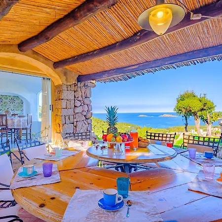 Sardinia Family - Carmen With Sea View And Pool Willa Porto Cervo